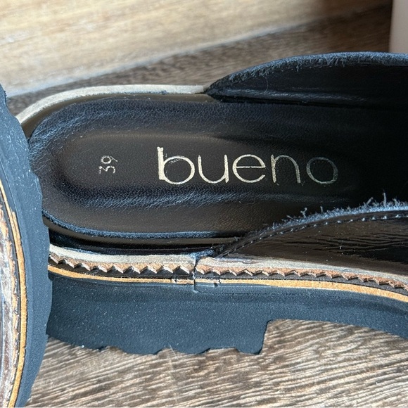 NEW Bueno Black Patent Amber Women's Open Back Clog - Picture 10 of 15